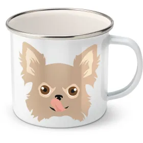 Plechový hrnek Čivava dlouhosrstá 7