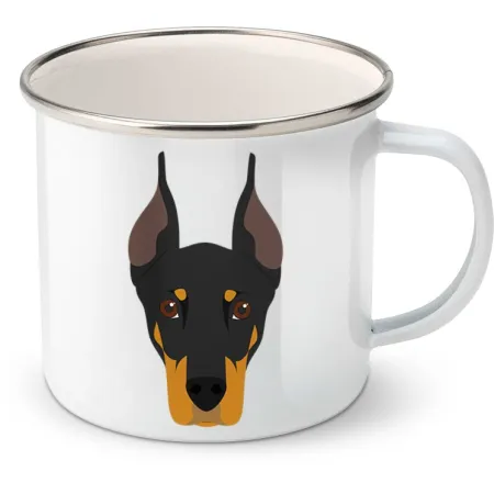 Plechový hrnek Dobrman