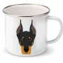 Plechový hrnek Dobrman