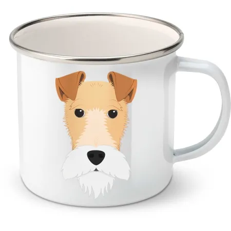 Plechový hrnek Foxteriér