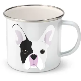 Plechový hrnek Francouzský buldoček