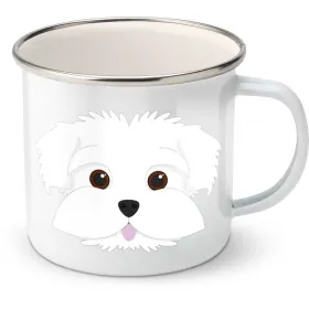 Plechový hrnek Maltézský psík