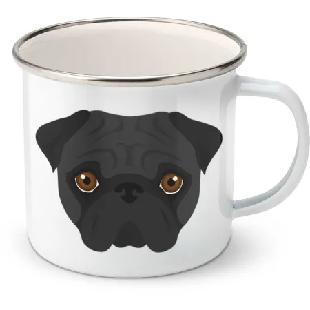 Plechový hrnek Mops 1