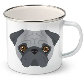 Plechový hrnek Mops 2