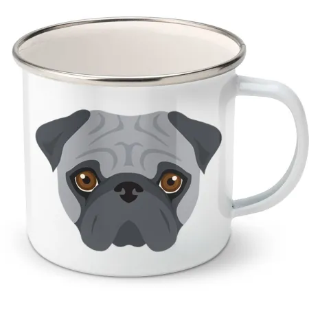 Plechový hrnek Mops 2