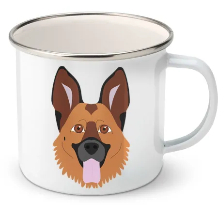 Plechový hrnek Německý ovčák