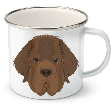 Plechový hrnek Novofundlandský pes