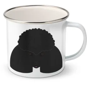 Plechový hrnek Pudl (černý)