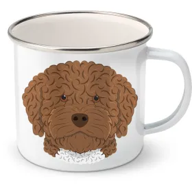 Plechový hrnek Španělský vodní pes