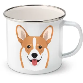 Plechový hrnek Welsh Corgi Pembroke