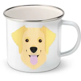 Plechový hrnek Zlatý retrívr