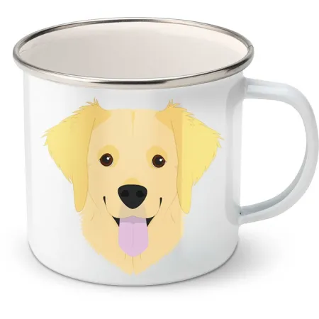 Plechový hrnek Zlatý retrívr