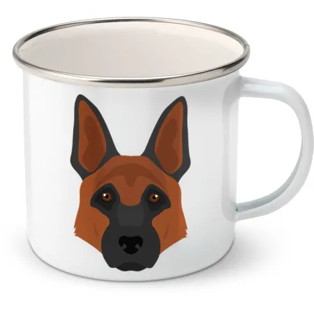 Plechový hrnek Německý ovčák 2