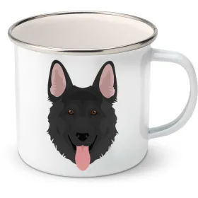 Plechový hrnek Německý ovčák dlouhosrstý 5