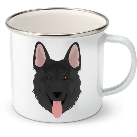Plechový hrnek Německý ovčák dlouhosrstý 5