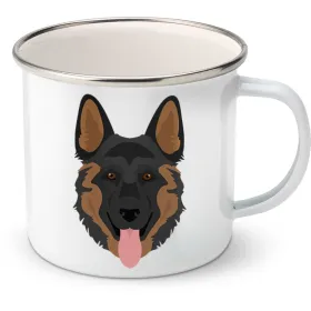 Plechový hrnek Německý ovčák dlouhosrstý 6