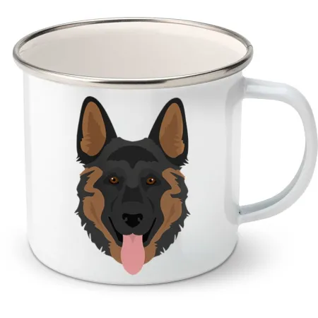 Plechový hrnek Německý ovčák dlouhosrstý 6