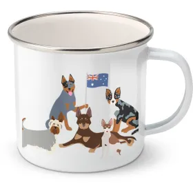Plechový hrnek psí plemena - Austrálie