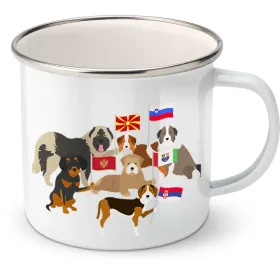 Plechový hrnek psí plemena - Balkán