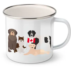 Plechový hrnek psí plemena - Kanada