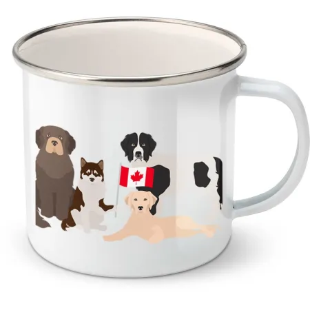 Plechový hrnek psí plemena - Kanada