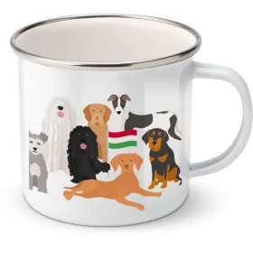 Plechový hrnek psí plemena - Maďarsko