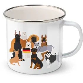 Plechový hrnek psí plemena - Německo