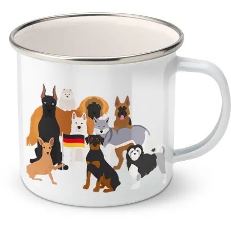 Plechový hrnek psí plemena - Německo