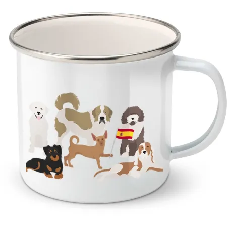 Plechový hrnek psí plemena - Španělsko