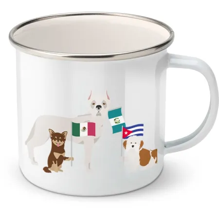 Plechový hrnek psí plemena - Střední Amerika
