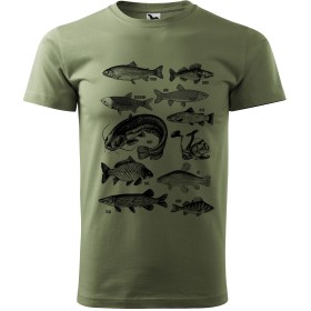 Pánské tričko pro rybáře Ryby v českých vodách