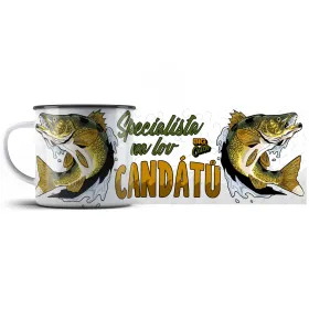 Plechový hrnek Specialista na lov candátů