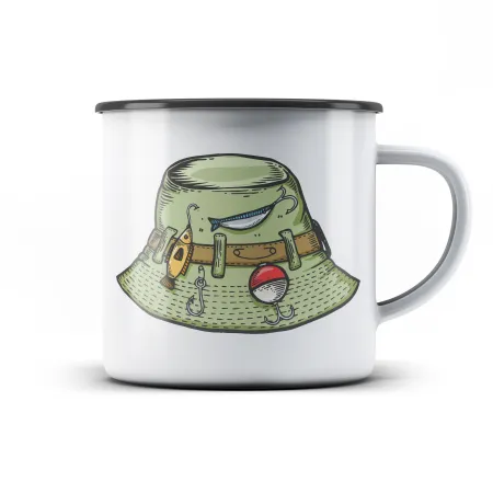 Plechový hrnek Rybářský klobouček