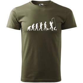 Pánské tričko pro rybáře Evoluce rybáře