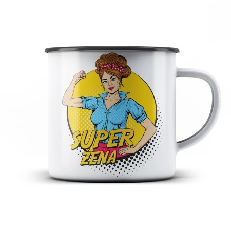 Plechový hrnek SUPERŽENA