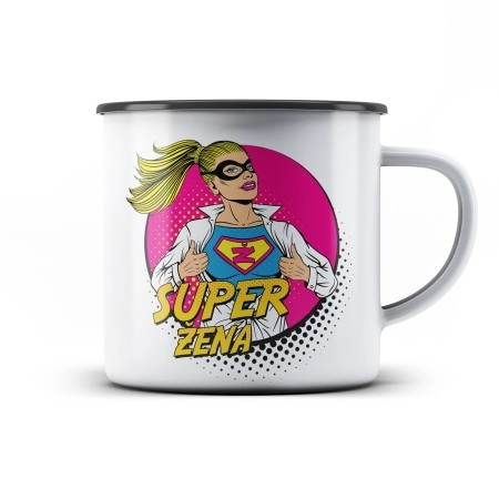 Plechový hrnek SUPERŽENA 4
