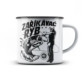 Plechový hrnek Zaříkávač ryb
