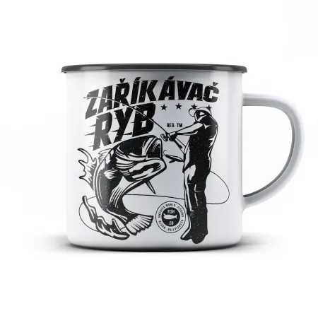 Plechový hrnek Zaříkávač ryb