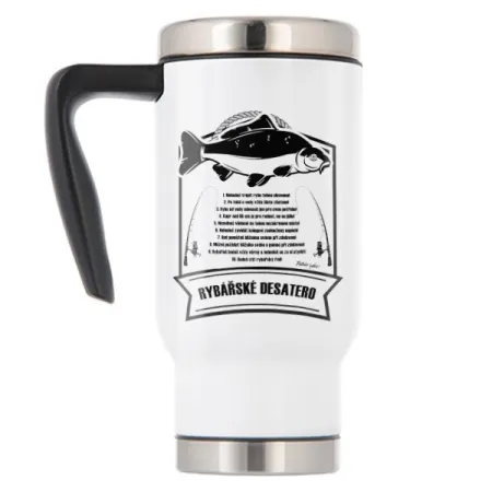 Termohrnek pro rybáře Rybářské desatero- 480 ml
