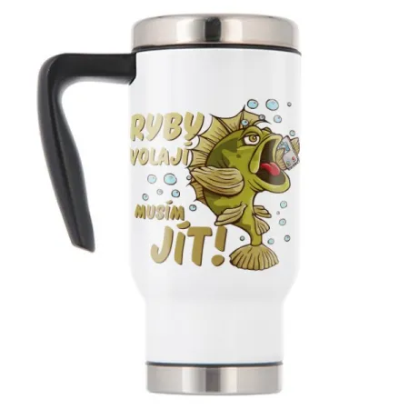 Termohrnek pro rybáře Ryby volají, musím jít! - 480 ml