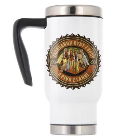 Termohrnek pro rybáře Zachraňuji ryby z vody a pivo z lahví 1 - 480 ml