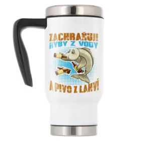 Termohrnek pro rybáře Zachraňuji ryby z vody a pivo z lahví 2 - 480 ml