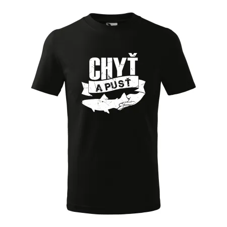 Dětské tričko pro rybáře Chyť a pusť
