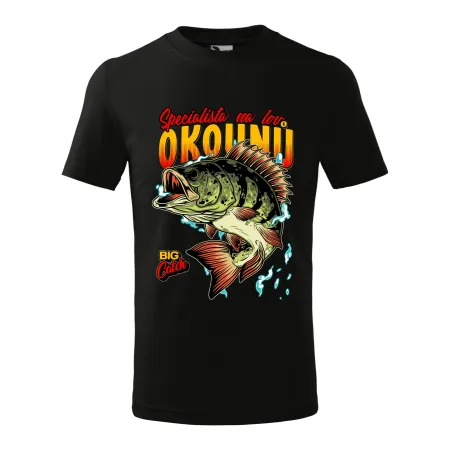 Dětské tričko pro rybáře Specialista na lov okounů
