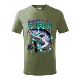 Dětské tričko pro rybáře Specialista na lov pstruhů