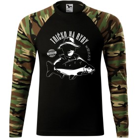 Pánské tričko pro rybáře Tričko na ryby - dlouhý rukáv