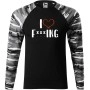 Pánské tričko pro rybáře I love f***ing - dlouhý rukáv