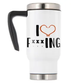 Termohrnek pro rybáře I love f***ing - 480 ml