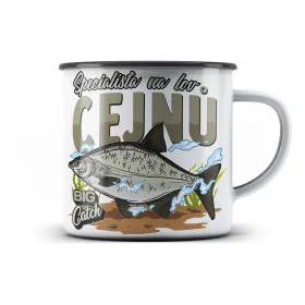 Plechový hrnek Specialista na lov cejnů