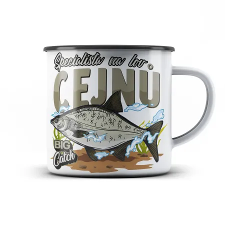 Plechový hrnek Specialista na lov cejnů